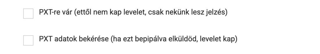 Back office értékelő űrlap